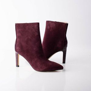 nine west red booties